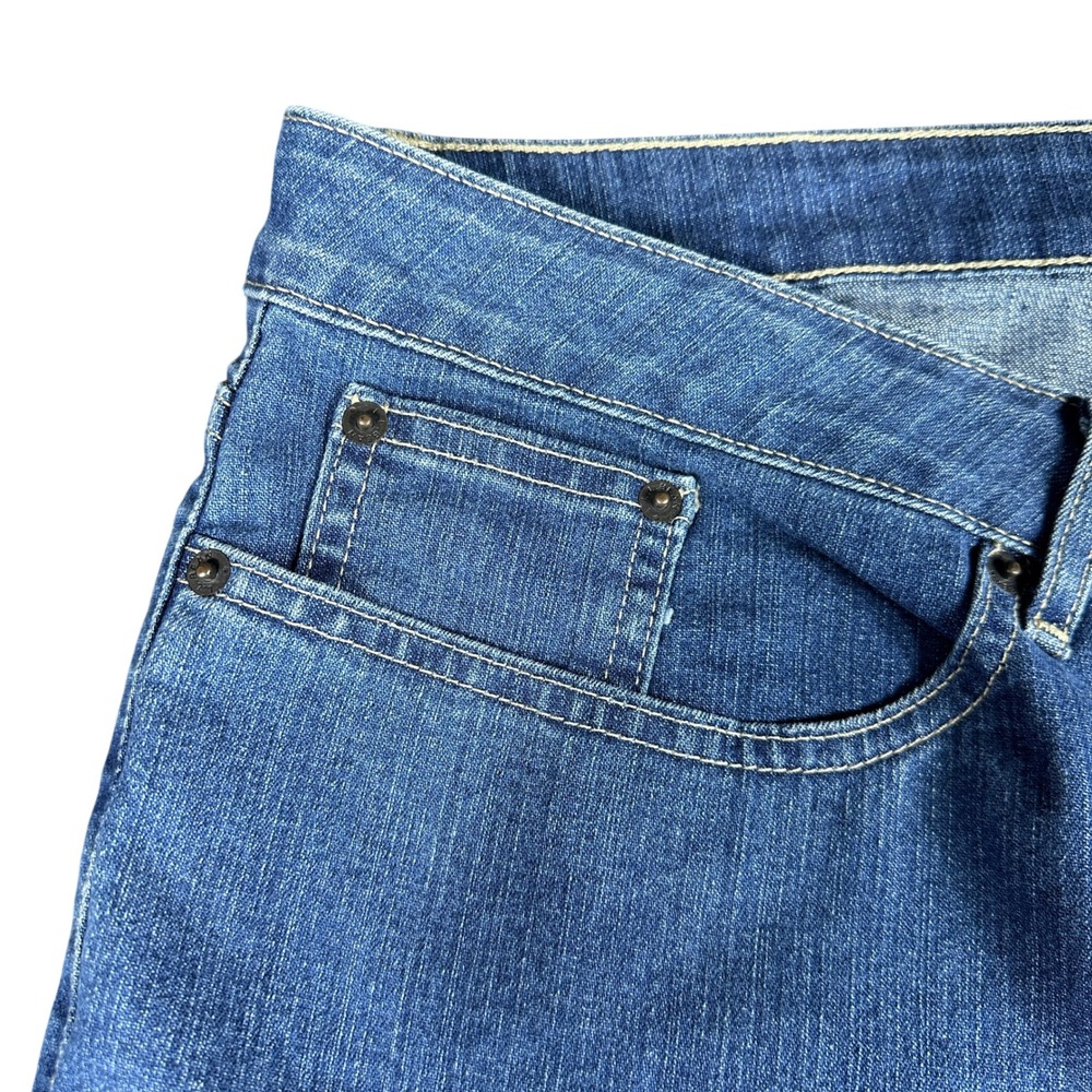 LL Bean Slimming Jeans Womens 18W Reg Indigo Blue Denim Stretch NWT - Picture 5 of 8